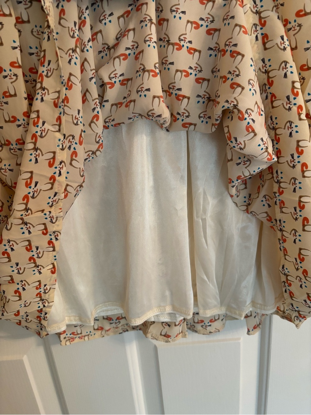 Adorable Sleeveless Cat Print Dress sz S-M NWT - Picture 8 of 15